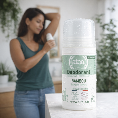 ATOA - Lot Roll-on + Recharge déodorant Bambou - COSMOS ORGANIC