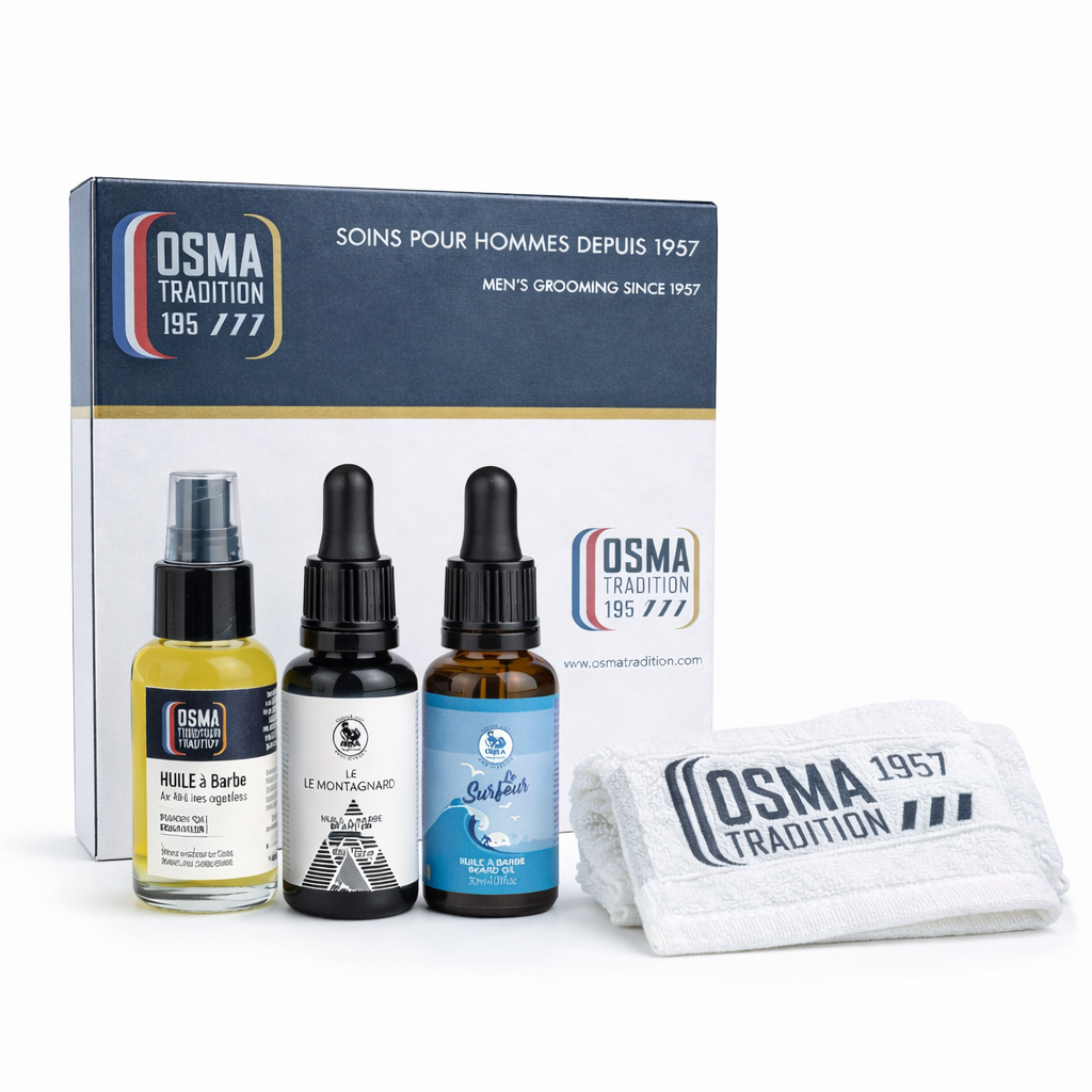 OSMA TRADITION - Coffret 3 Huiles à Barbe