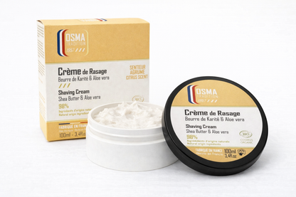 OSMA TRADITION - Crème de Rasage - AGRUMES - certifiée COSMOS ORGANIC