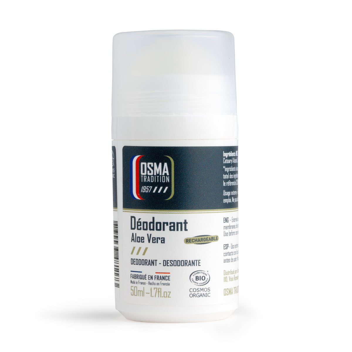 OSMA TRADITION - Roll on déodorant Rechargeable certifié COSMOS ORGANIC