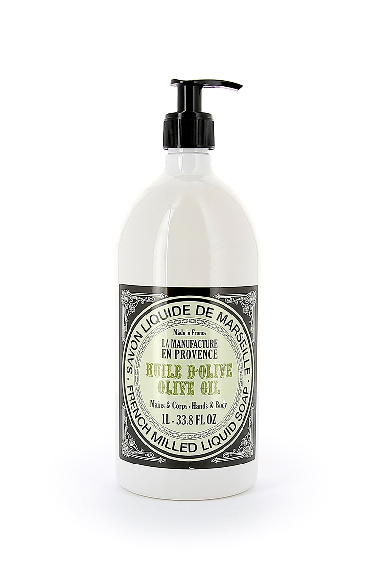 LA MANUFACTURE EN PROVENCE - Savon de Marseille Liquide certifié ECOCERT - Huile d'Olive