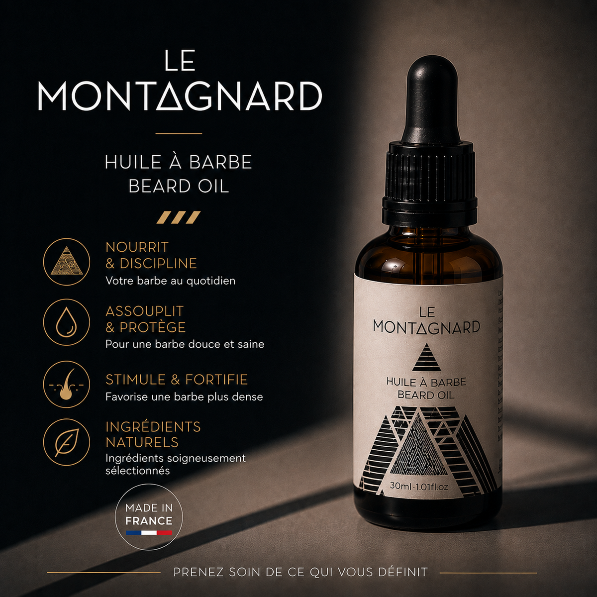 OSMA TRADITION - Huile à Barbe LE MONTAGNARD