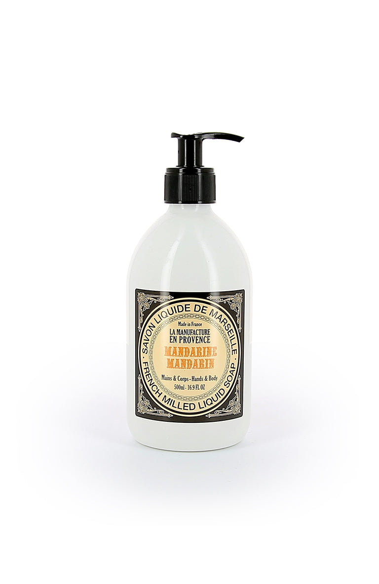LA MANUFACTURE EN PROVENCE - Savon de Marseille Liquide certifié ECOCERT - Mandarine