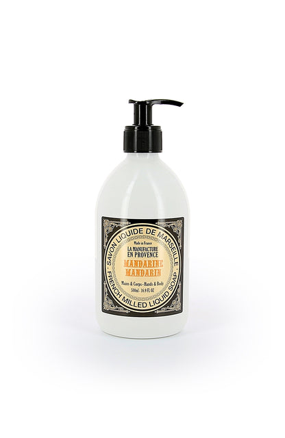 LA MANUFACTURE EN PROVENCE - Savon de Marseille Liquide certifié ECOCERT - Mandarine