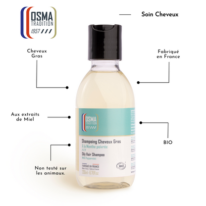 OSMA TRADITION - Shampoing Cheveux Gras certifié ECOCERT