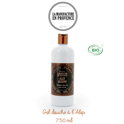 LA MANUFACTURE EN PROVENCE - Gel douche certifié ECOCERT 750ml - Alep